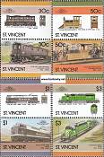 Známky Svätý Vincent 1986 Lokomotívy séria MNH - Kliknutím na obrázok zatvorte -